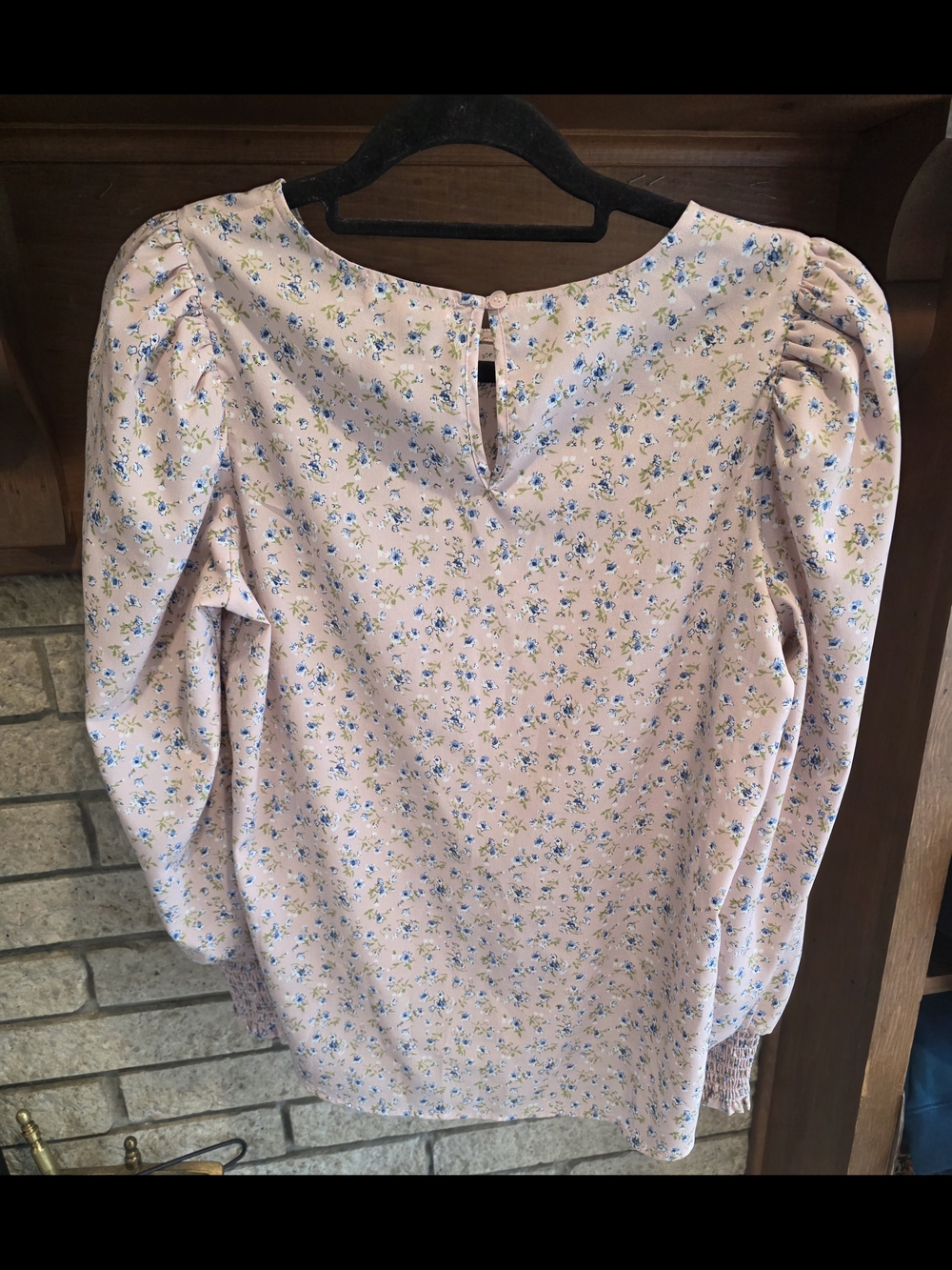 Pleione Pink Floral Long-Sleeve Blouse - Picture 7 of 7